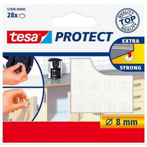 Zaj- és csúszásgátló korong, 8 mm, TESA "Protect", átlátszó