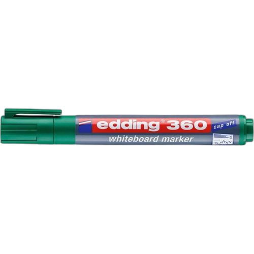 Tábla- és flipchart marker, 1,5-3 mm, kúpos, EDDING "360", zöld