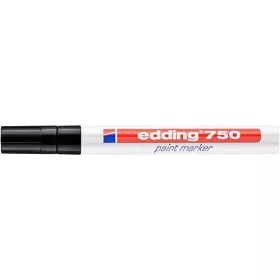 Lakkmarker, 2-4 mm, EDDING "750", fekete