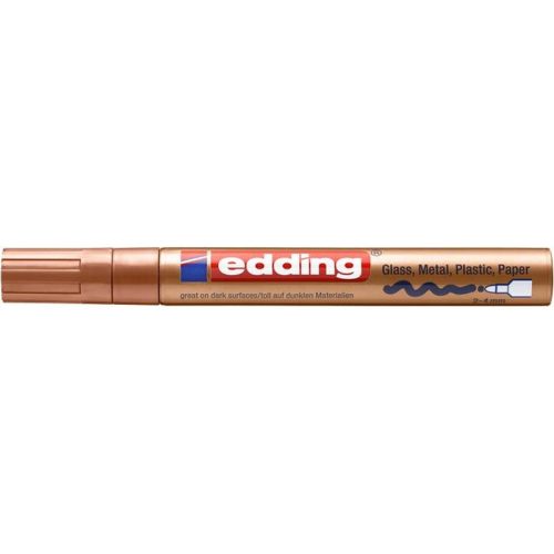 Lakkmarker, 2-4 mm, EDDING "750", vörösréz