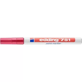 Lakkmarker, 1-2 mm, EDDING "751", piros