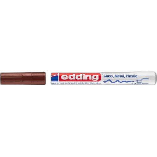 Lakkmarker, 1-2 mm, EDDING "751", barna