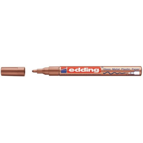 Lakkmarker, 1-2 mm, EDDING "751", vörösréz