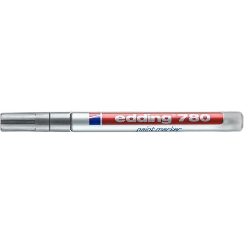 Lakkmarker, 0,8 mm, EDDING "780", ezüst