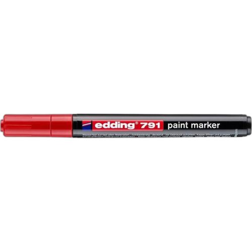 Lakkmarker, 1-2 mm, EDDING "791", piros