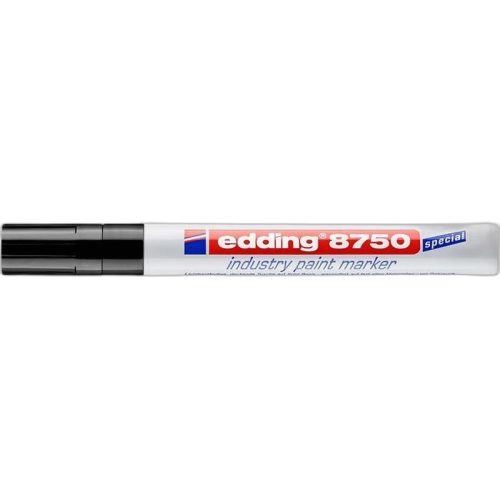 Lakkmarker, 2-4 mm, EDDING, "8750", fekete