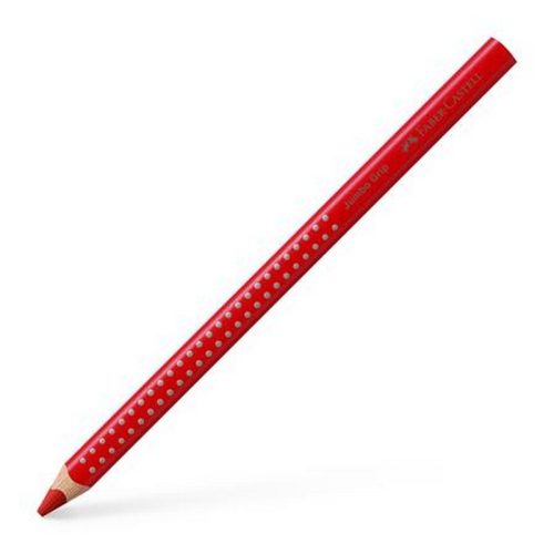 Színes ceruza, háromszögletű, FABER-CASTELL "Grip 2001 Jumbo", piros