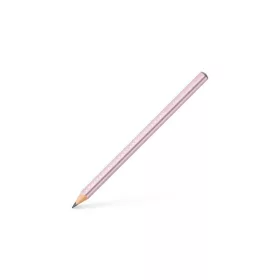   Grafitceruza, B, háromszögletű, FABER-CASTELL "Sparkle Jumbo",  metál rózsaszín