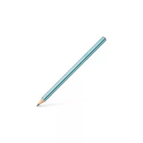   Grafitceruza, B, háromszögletű, FABER-CASTELL "Sparkle Jumbo",  metál óceánkék