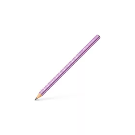   Grafitceruza, B, háromszögletű, FABER-CASTELL "Sparkle Jumbo",  metál lila
