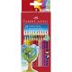 Színes ceruza készlet, háromszögletű, FABER-CASTELL "Grip 2001", 24 különböző szín