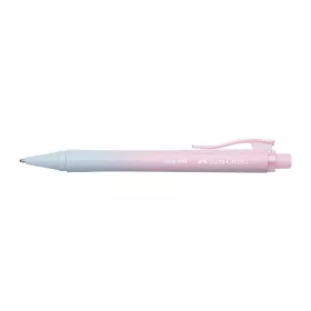   Golyóstoll, 1 mm, XB, nyomógombos, rózsa-égkék tolltest, FABER-CASTELL "Daily Ball Flow", ...