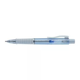   Golyóstoll, 1 mm, XB, nyomógombos, égkék testszín, FABER-CASTELL "Poly Ball View Aurora", ...