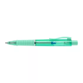   Golyóstoll, 1 mm, XB, nyomógombos, mentazöld testszín, FABER-CASTELL "Poly Ball View Auror...