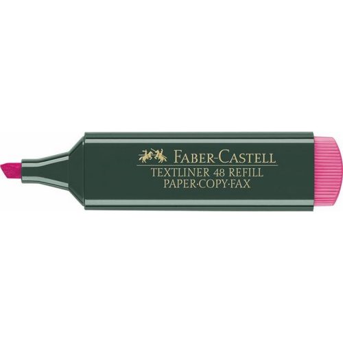 Szövegkiemelő, 1-5 mm, FABER-CASTELL, "Textliner 48", rózsaszín