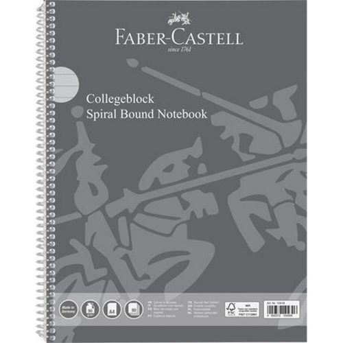 Spirálfüzet, A4, vonalas, 80 lap, perforált, lyukasztott,  FABER-CASTELL