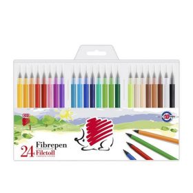   Filctoll készlet, 1 mm, ICO "Süni 300", 24 különböző szín