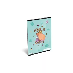   Füzet, tűzött, A4, kockás, 32 lap LIZZYSULI, "Lollipop Capybara"