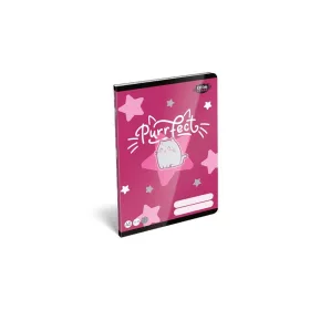   Füzet, tűzött, A5, kockás, 32 lap, LIZZYSULI, "Kit tok Stars Purrfect", "27-32"