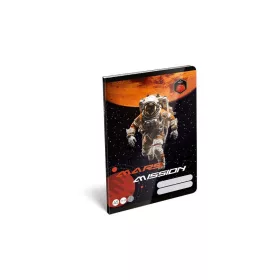   Füzet, tűzött, A5, kockás, 32 lap, LIZZYSULI, "Mars Mission", "27-32"