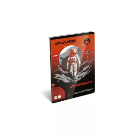   Füzet, tűzött, A5, lecke, 40 lap, LIZZYSULI, "Mars Mission"