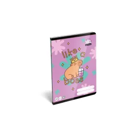   Füzet, tűzött, A5, sima, 32 lap LIZZYSULI, "Lollipop Capybara", "20-32"