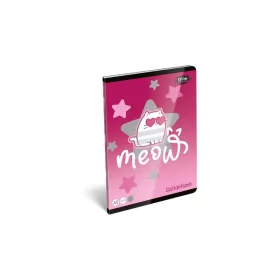   Füzet, tűzött, A5, szótár, 32 lap, LIZZYSULI, "Kit tok Stars Purrfect", "31-32"