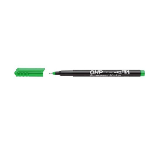 Alkoholos marker, OHP, 0,3 mm, S, ICO, zöld
