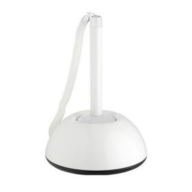   Ügyféltoll, 0,8 mm, fehér tolltest, ICO "Lux", kék