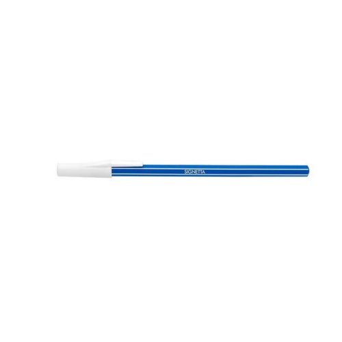 Golyóstoll, 0,7 mm, kupakos, ICO "Signetta", kék