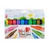 Filctoll Készlet, 1-3 Mm, Ico "Süni", 10 Különböző Szín Filctoll Készlet, 1-3 Mm, Ico "Süni", 10 Különböző Szín