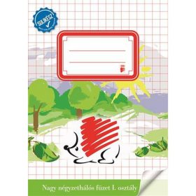   Füzet, tűzött, A5, nagy kockás, 32 lap, 1. osztály, ICO "Süni Sulikész"