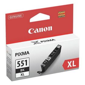   CLI-551BXL Fotópatron Pixma iP7250, MG5450, MG6350 nyomtatókhoz, CANON, fekete, 11ml