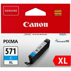  CLI-571CXL Tintapatron Pixma MG5750, 6850,7750 nyomtatókhoz, CANON, cián, 11 ml