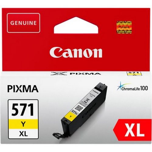 CLI-571YXL Tintapatron Pixma MG5750, 6850,7750 nyomtatókhoz, CANON, sárga, 11 ml