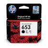   3YM75AE Tintapatron DeskJet Plus Ink Advantage 6075 All-in-One nyomtatóhoz, HP 653, fekete...