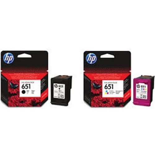 C2P10AE Tintapatron Deskjet Ink Advantage 5575 nyomtatóhoz, HP 651, fekete, 600 oldal