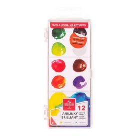   Vízfesték, 12 darabos, 22,5 mm, KOH-I-NOOR "Brillant"