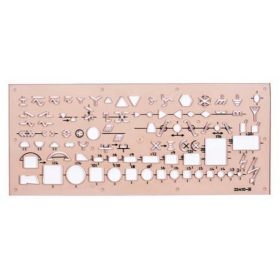 Elektronikai sablon, műanyag, KOH-I-NOOR "703071"