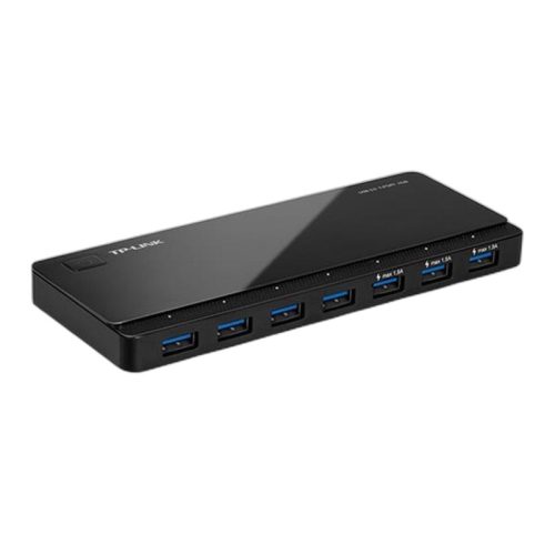 USB elosztó-HUB, 7 port, USB 3.0, 5Gbps, TP-LINK "UH700"