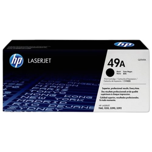 Q5949A Lézertoner LaserJet 1160, 1320, 3390 nyomtatókhoz, HP 49A, fekete, 2,5k