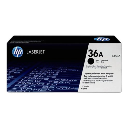 CB436A Lézertoner LaserJet P1505, 1505n, M1522 nyomtatókhoz, HP 36A, fekete, 2k