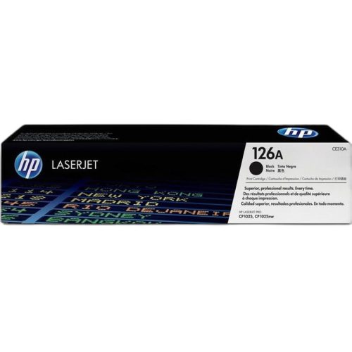 CE310A Lézertoner ColorLaserJet Pro CP1025 nyomtatóhoz, HP 126A, fekete, 1,2k