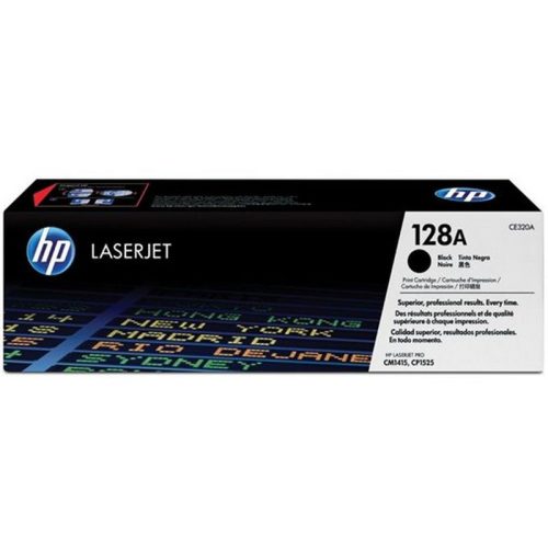 CE320A Lézertoner Color LaserJet Pro CM1415, CP1525N nyomtatókhoz, HP 128A, fekete, 2k