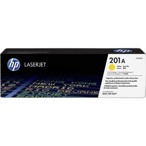 CF402A Lézertoner Color LaserJet Pro M252,M277 nyomtatóhoz, HP 201A, sárga, 1,4k