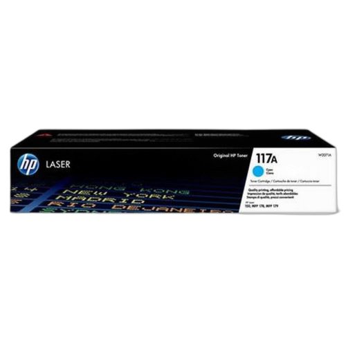 W2071A Lézertoner Color Laser 150, MFP178, MFP179 nyomtatókhoz, HP 117A, cián,  0,7k