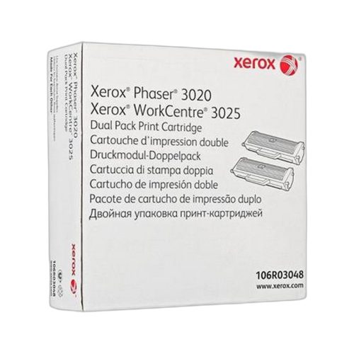 106R03048 Lézertoner Phaser 3020NI, WC3025NI nyomtatóhoz, XEROX, fekete, 2*1,5k