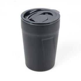  Termoszbögre, 300 ml, rozsdamentes acél, TROIKA "Cup-uccino", fekete