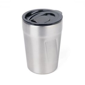  Termoszbögre, 300 ml, rozsdamentes acél, TROIKA "Cup-uccino", ezüst