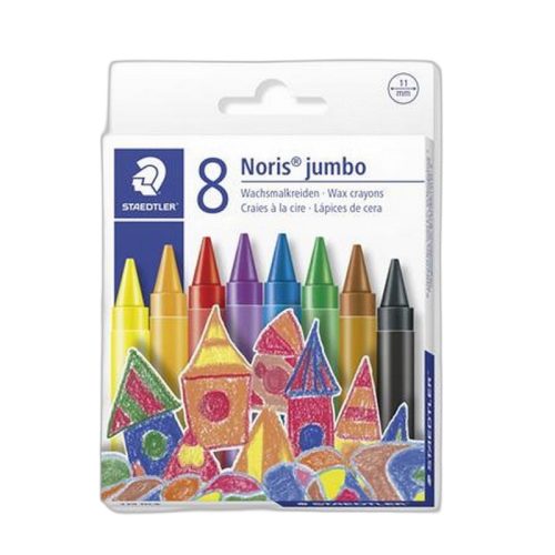 Zsírkréta, STAEDTLER "Noris Jumbo 229", 8 különböző szín